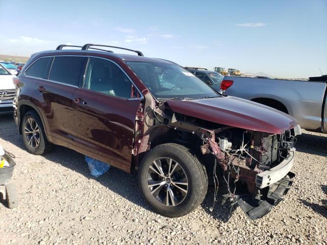 5TDJKRFHXGS268111 - 2016 TOYOTA HIGHLANDER XLE RED photo 4
