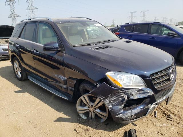 4JGDA5HB3FA619076 - 2015 MERCEDES-BENZ ML 350 4MATIC BLUE photo 4