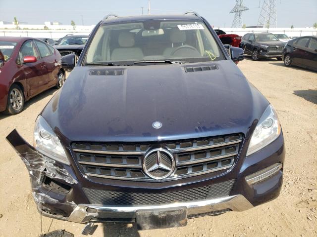 4JGDA5HB3FA619076 - 2015 MERCEDES-BENZ ML 350 4MATIC BLUE photo 5