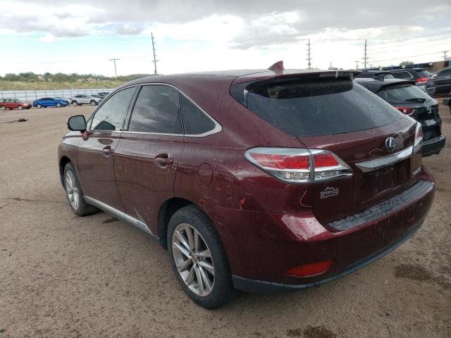 2T2ZB1BA8FC004546 - 2015 LEXUS RX 450H GRAY photo 2