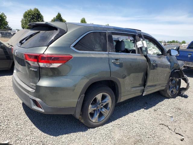 5TDDGRFHXKS056722 - 2019 TOYOTA HIGHLANDER HYBRID LIMITED GREEN photo 3