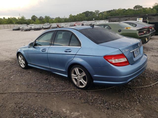 WDDGF5EB8AF436409 - 2010 MERCEDES-BENZ C 300 BLUE photo 2