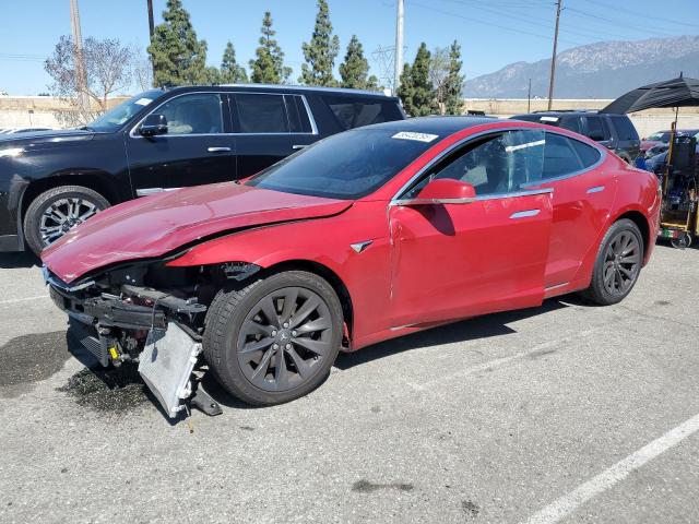 5YJSA1E23JF291344 - 2018 TESLA MODEL S RED photo 1