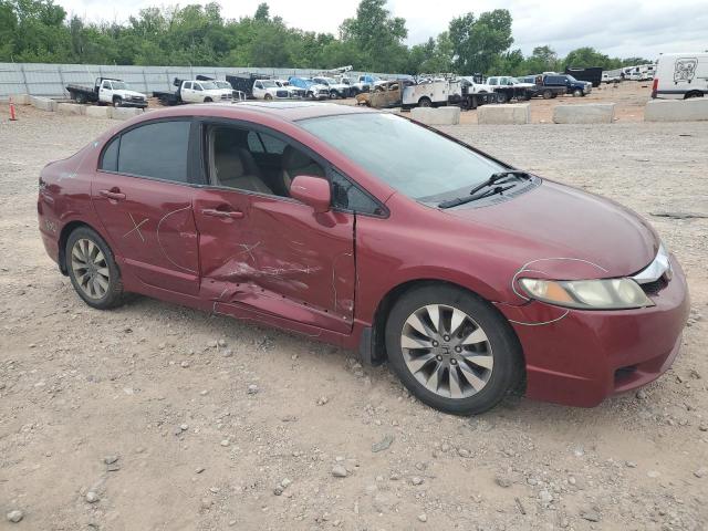 19XFA16929E001528 - 2009 HONDA CIVIC EXL MAROON photo 4