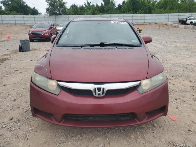 19XFA16929E001528 - 2009 HONDA CIVIC EXL MAROON photo 5