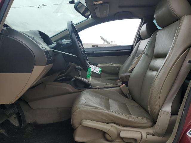 19XFA16929E001528 - 2009 HONDA CIVIC EXL MAROON photo 7