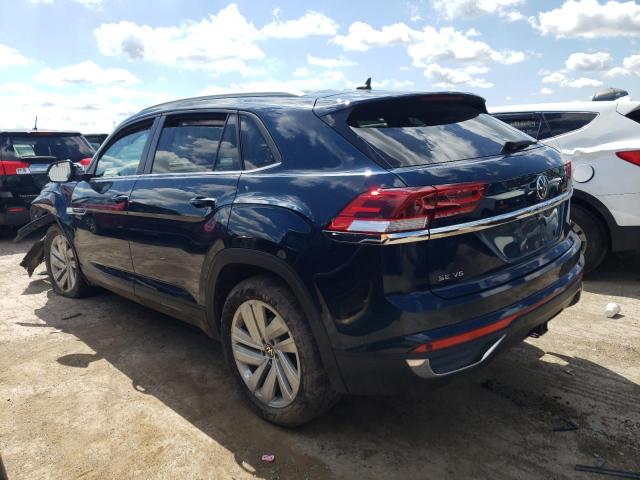 1V2HE2CAXMC204778 - 2021 VOLKSWAGEN ATLAS CROS SE Bleu photo 2
