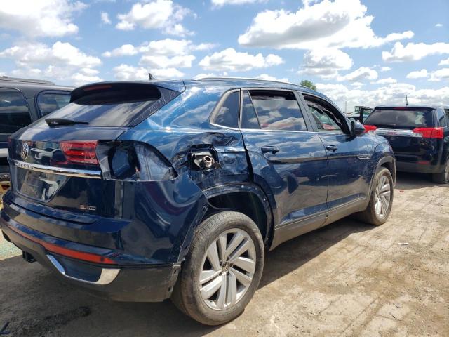 1V2HE2CAXMC204778 - 2021 VOLKSWAGEN ATLAS CROS SE Bleu photo 3