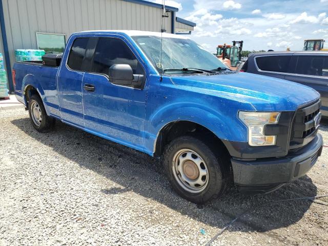 1FTEX1C86FKD72271 - 2015 FORD F150 SUPER CAB BLUE photo 4