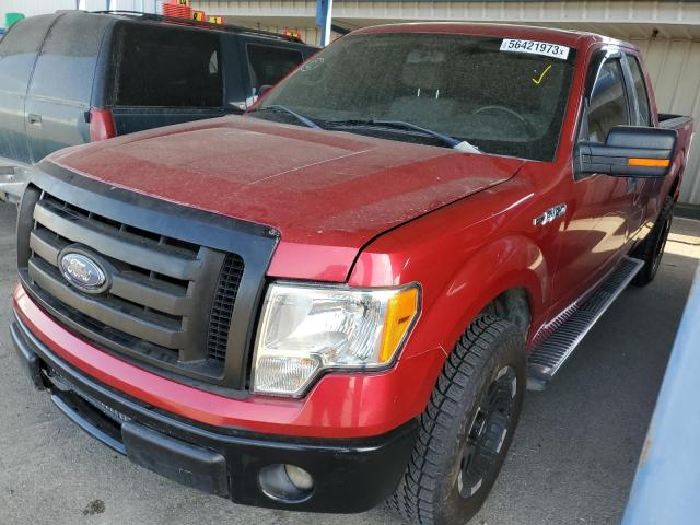 1FTFX1CF6BFB45376 - 2011 FORD F150 SUPER CAB RED photo 1