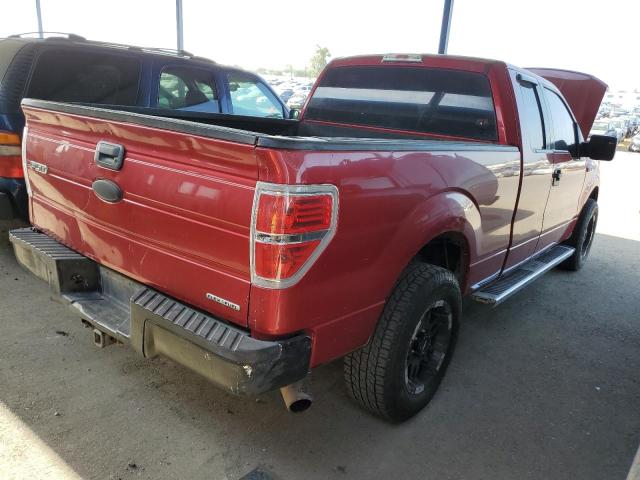 1FTFX1CF6BFB45376 - 2011 FORD F150 SUPER CAB RED photo 3