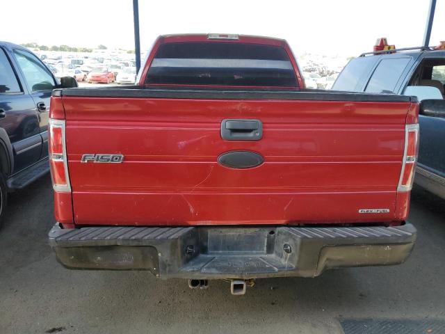 1FTFX1CF6BFB45376 - 2011 FORD F150 SUPER CAB RED photo 6