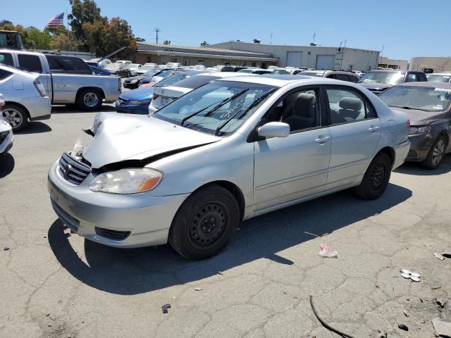 2T1BR32E83C084068 - 2003 TOYOTA COROLLA CE SILVER photo 1