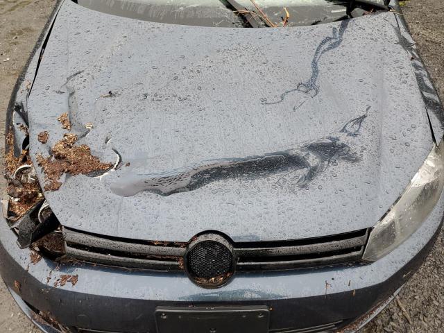 WVWDB7AJ0CW243529 - 2012 VOLKSWAGEN GOLF BLUE photo 11