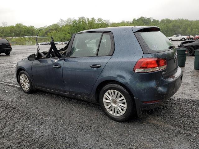 WVWDB7AJ0CW243529 - 2012 VOLKSWAGEN GOLF BLUE photo 2