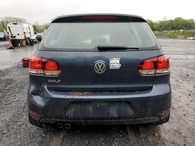 WVWDB7AJ0CW243529 - 2012 VOLKSWAGEN GOLF BLUE photo 6