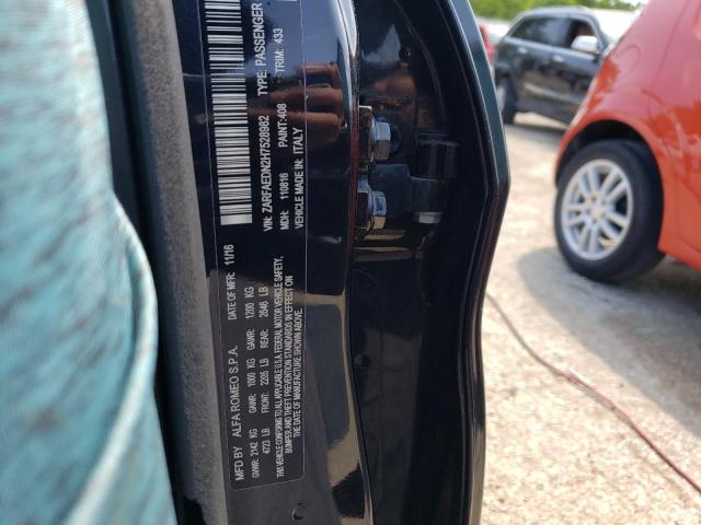 ZARFAEDN2H7528982 - 2017 ALFA ROMEO GIULIA Q4 黑色 照片 12