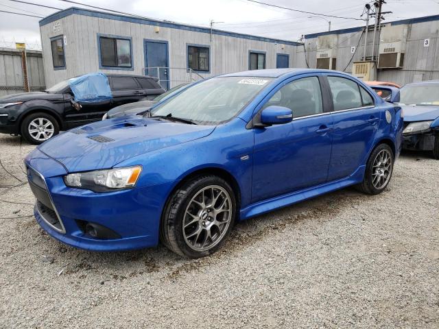 JA32V6FV1FU012481 - 2015 MITSUBISHI LANCER RALLIART BLUE photo 1