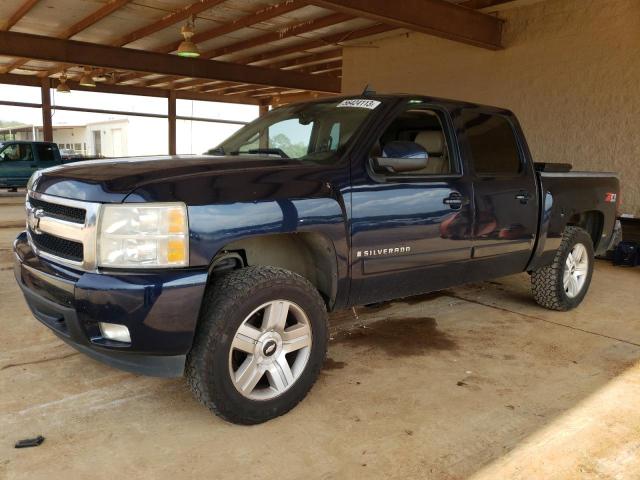 2GCEK13M671535644 - 2007 CHEVROLET SILVERADO K1500 CREW CAB BLUE photo 1