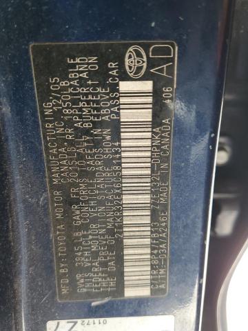 2T1KR32EX6C581434 - 2006 TOYOTA COROLLA MA XR BLUE photo 12