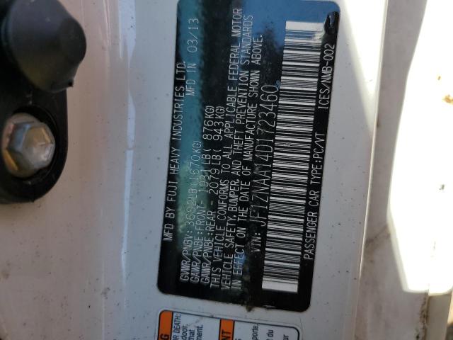 JF1ZNAA14D1723460 - 2013 TOYOTA SCION FR-S WHITE photo 12