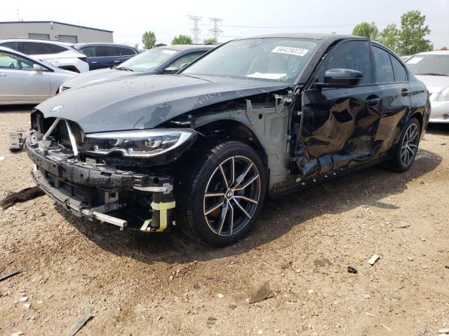 3MW5R7J53K8A04922 - 2019 BMW 330XI Czarny zdjęcie 1