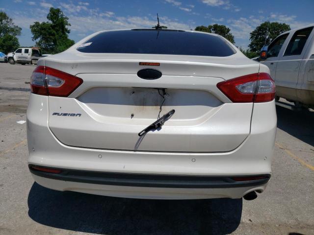 1FA6P0HD8E5404421 - 2014 FORD FUSION SE WHITE photo 6