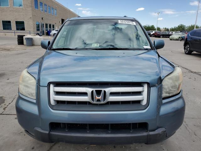 5FNYF28706B004736 - 2006 HONDA PILOT EX BLUE photo 5