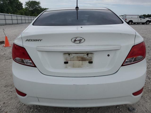 KMHCT4AE7FU927841 - 2015 HYUNDAI ACCENT GLS WHITE photo 6