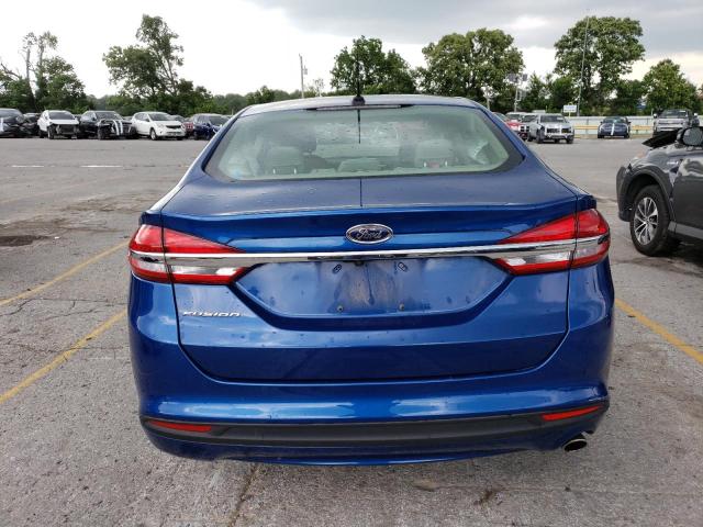 3FA6P0H74HR247160 - 2017 FORD FUSION SE BLUE photo 6