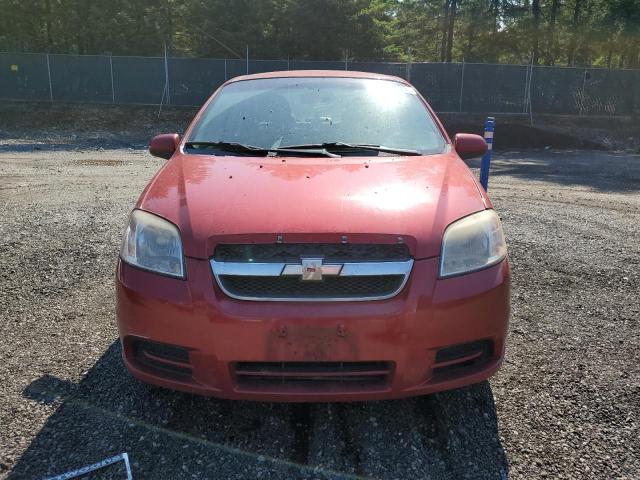 KL1TD5DE0BB233427 - 2011 CHEVROLET AVEO LS RED photo 5