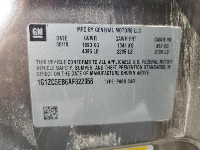 1G1ZC5EB6AF322056 - 2010 CHEVROLET MALIBU 1LT 灰色 照片 12