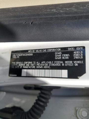 YV1622FS4C2046569 - 2012 VOLVO S60 T5 WHITE photo 12