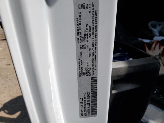 3C6LRVAGXNE119112 - 2022 RAM PROMASTER 1500 STANDARD WHITE photo 12