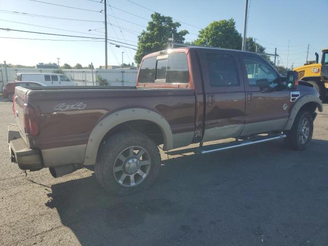 1FTSW21R98ED40486 - 2008 FORD F250 SUPER DUTY MAROON photo 3