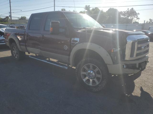 1FTSW21R98ED40486 - 2008 FORD F250 SUPER DUTY MAROON photo 4