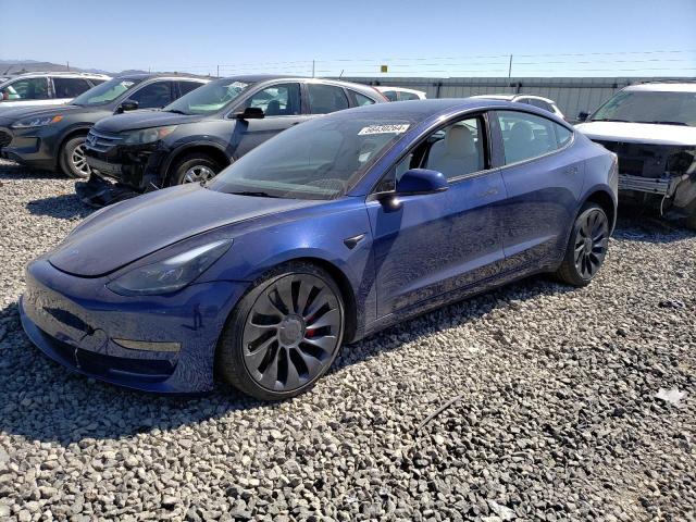 5YJ3E1EC4PF632759 - 2023 TESLA MODEL 3 BLUE photo 1