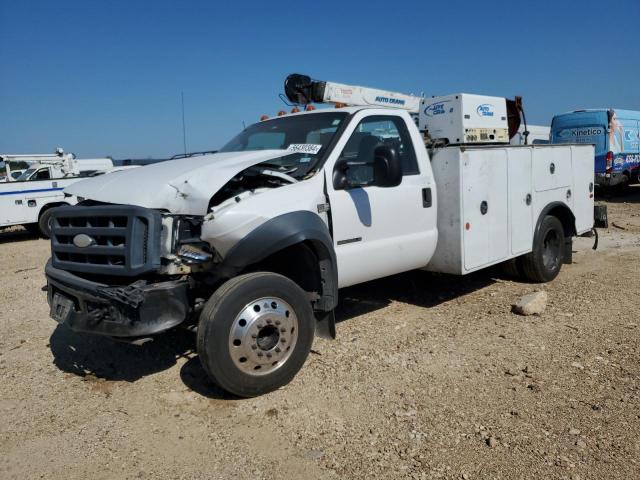 1FDAF56P46EB71930 - 2006 FORD F550 SUPER DUTY WHITE photo 1