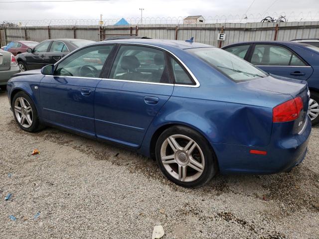 WAUAF78E18A079791 - 2008 AUDI A4 2.0T BLUE photo 2