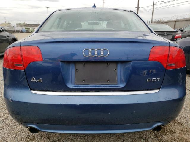 WAUAF78E18A079791 - 2008 AUDI A4 2.0T BLUE photo 6