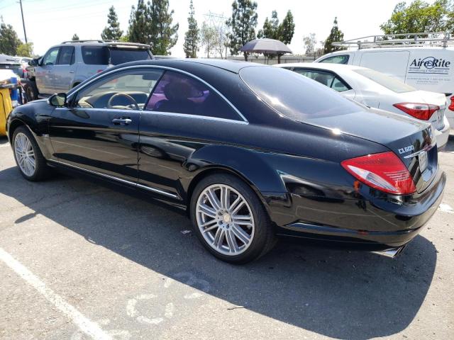 WDDEJ76X78A014618 - 2008 MERCEDES-BENZ CL 600 BLACK photo 2