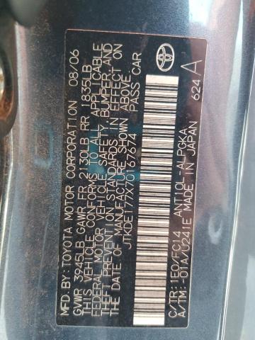 JTKDE177X70167674 - 2007 TOYOTA SCION TC Grafit foto 13