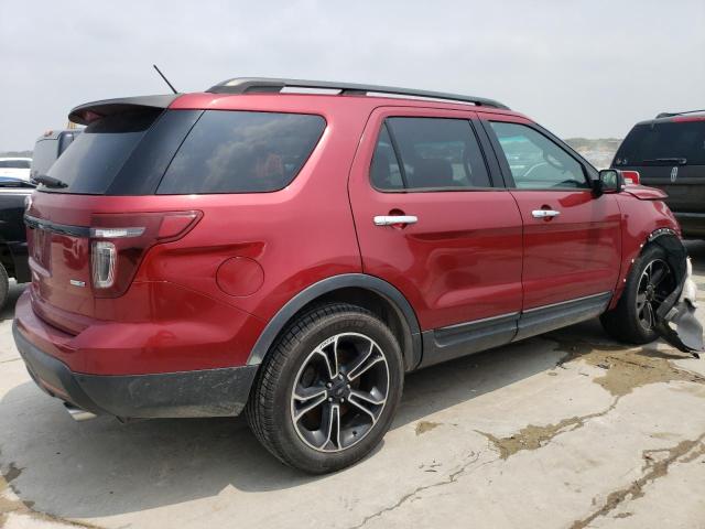 1FM5K8GT9DGB83955 - 2013 FORD EXPLORER SPORT RED photo 3