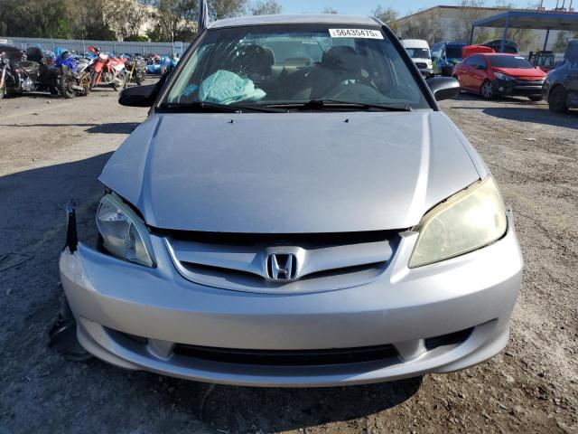 2HGES16394H619190 - 2004 HONDA CIVIC DX VP SILVER photo 5