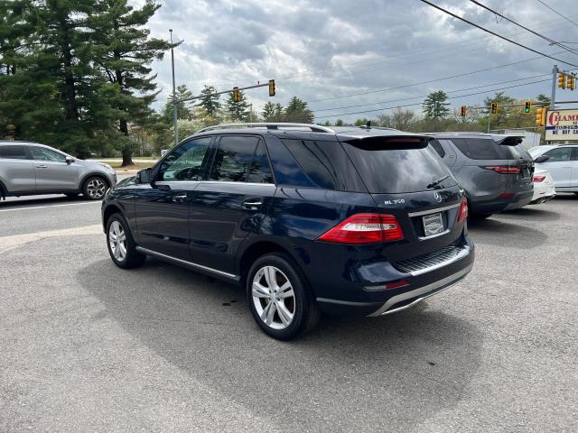 4JGDA5HB6FA561514 - 2015 MERCEDES-BENZ ML 350 4MATIC BLUE photo 3