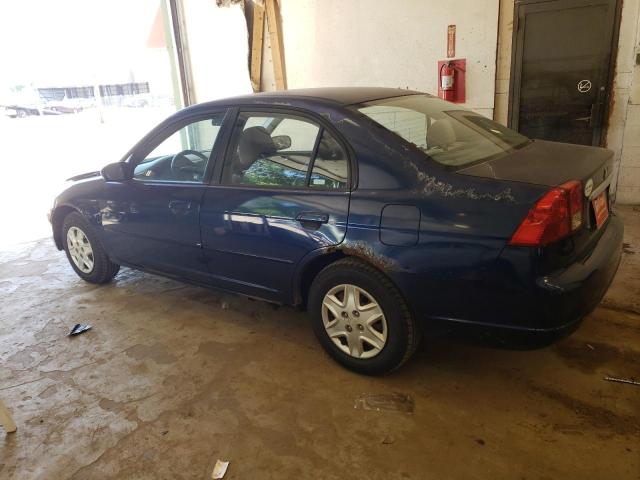 2HGES16573H567512 - 2003 HONDA CIVIC LX BLUE photo 2