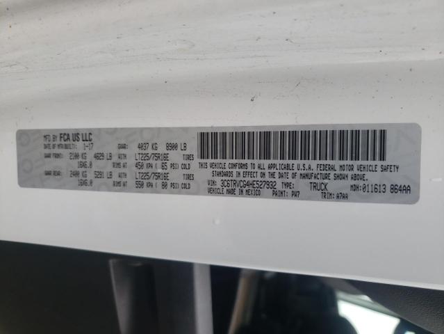 3C6TRVCG4HE527932 - 2017 RAM PROMASTER 2500 HIGH WHITE photo 12