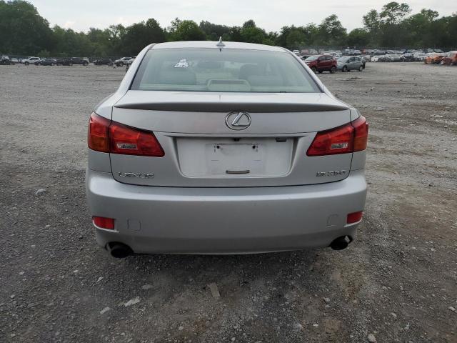 JTHBK262772050284 - 2007 LEXUS IS 250 SILVER photo 6