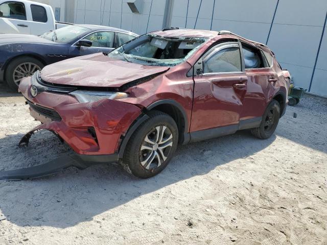 2T3ZFREV0JW448153 - 2018 TOYOTA RAV4 LE RED photo 1