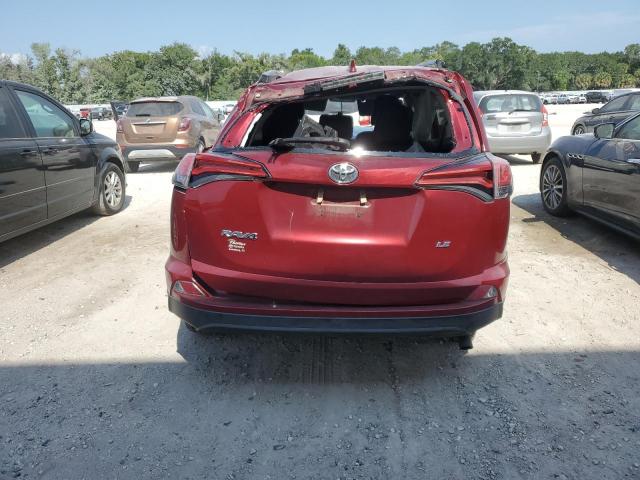 2T3ZFREV0JW448153 - 2018 TOYOTA RAV4 LE RED photo 6